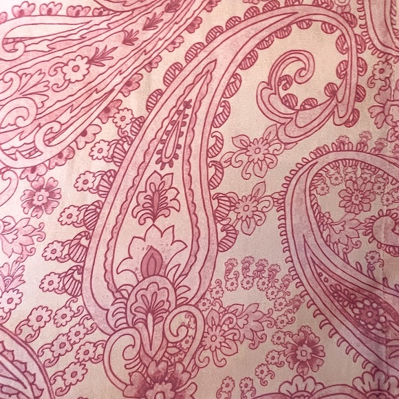 Frankie's Bikinis Pink Paisley Button Down Shirt - Picture 6 of 9